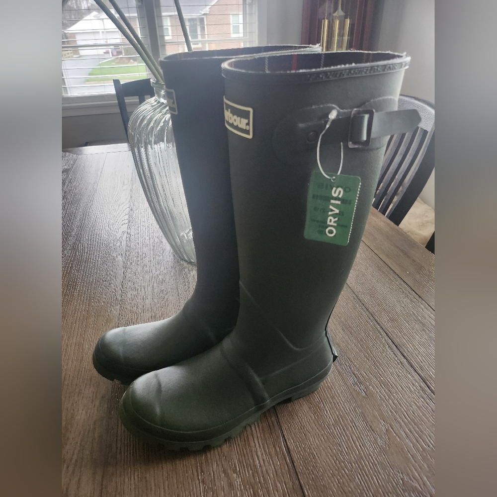 Orvis Barbour Bede Green Wellington Boots